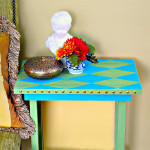 No Nails Harlequin Table by Mark Montano