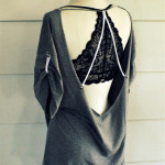 Open Back, NO Sew Tee-Shirt DIY by Wobisobi