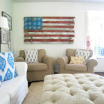 Reclaimed Wood American Flag by Alisa Burke