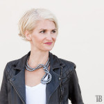 Stella McCartney Inspired DIY Wired Pearl Necklace with jacket 2