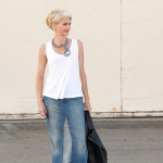 Stella McCartney Inspired DIY Wired Pearl Necklace tank long