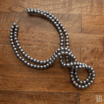 Stella McCartney Inspired DIY Wired Pearl Necklace beaded and twisted