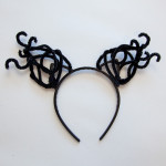 Cat Ears Headband DIY finished by Trinkets in Bloom