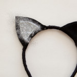Cat Ears Headband DIY glitter
