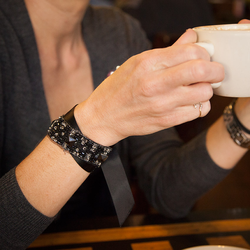 Scrap Ribbon Bracelet DIY by Trinkets in Bloom