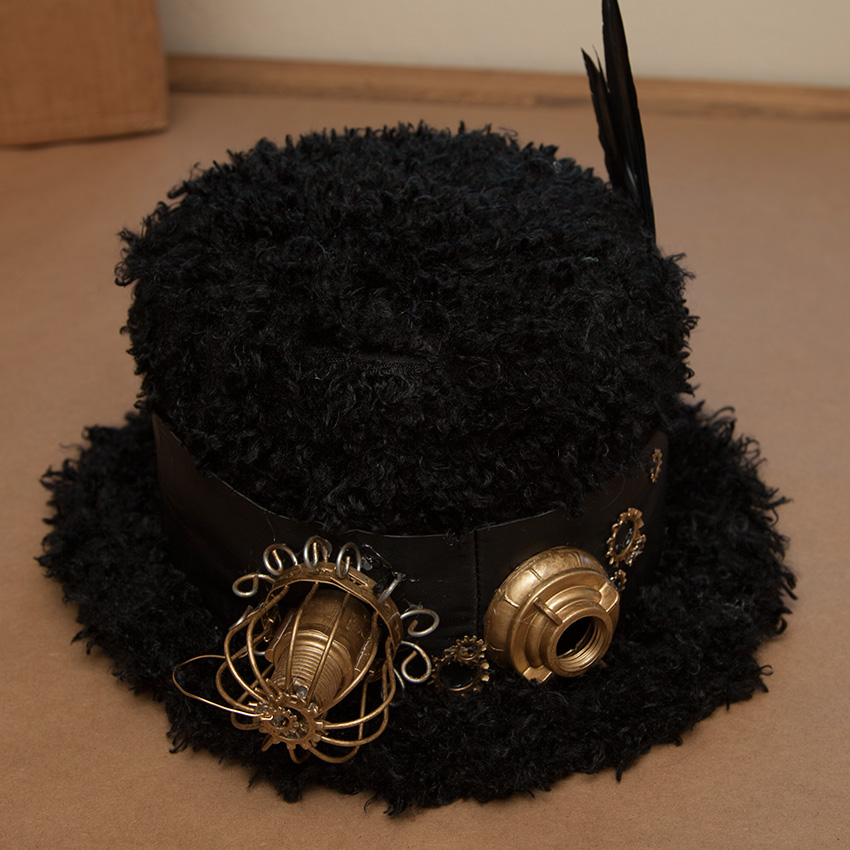 Steampunk Hat Finished by Trinkets in Bloom