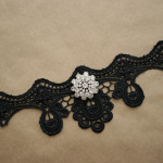 Gothic Choker DIY Flat Finished by Trinkets in Bloom