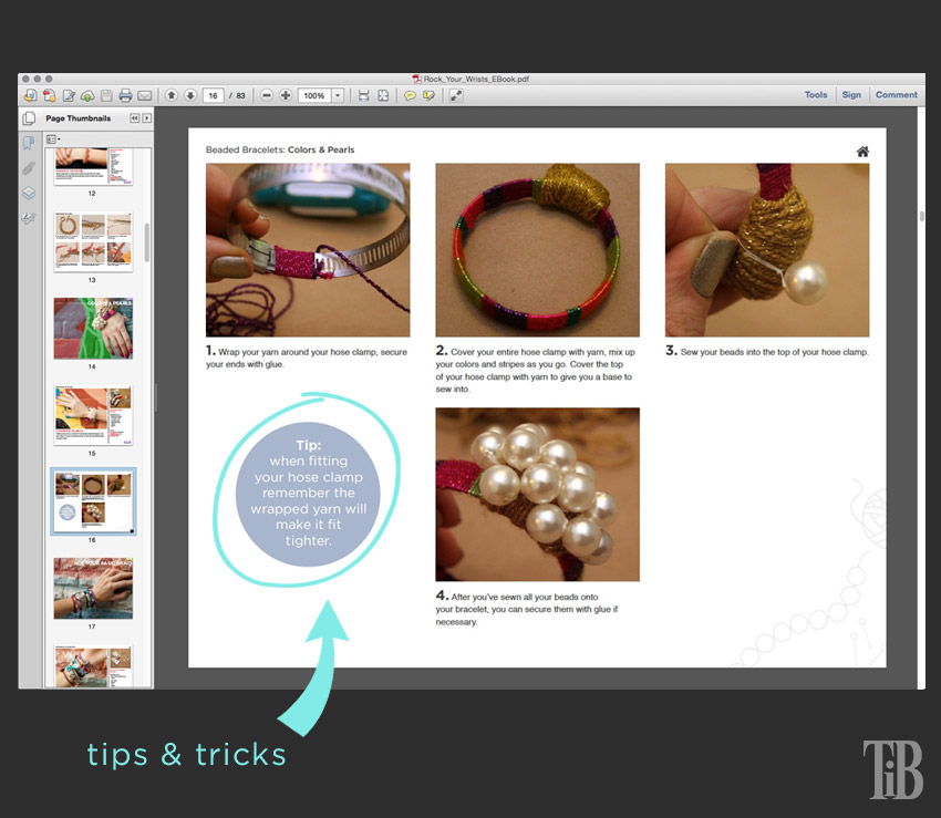 Rock Your Wrists 25 DIY Bracelet Tutorials tutorial page