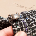 DIY Cap with Chains sewing button