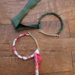 DIY Fabric Bracelets wrapped