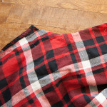 Patched Plaid Shirt DIY pinning the armhole