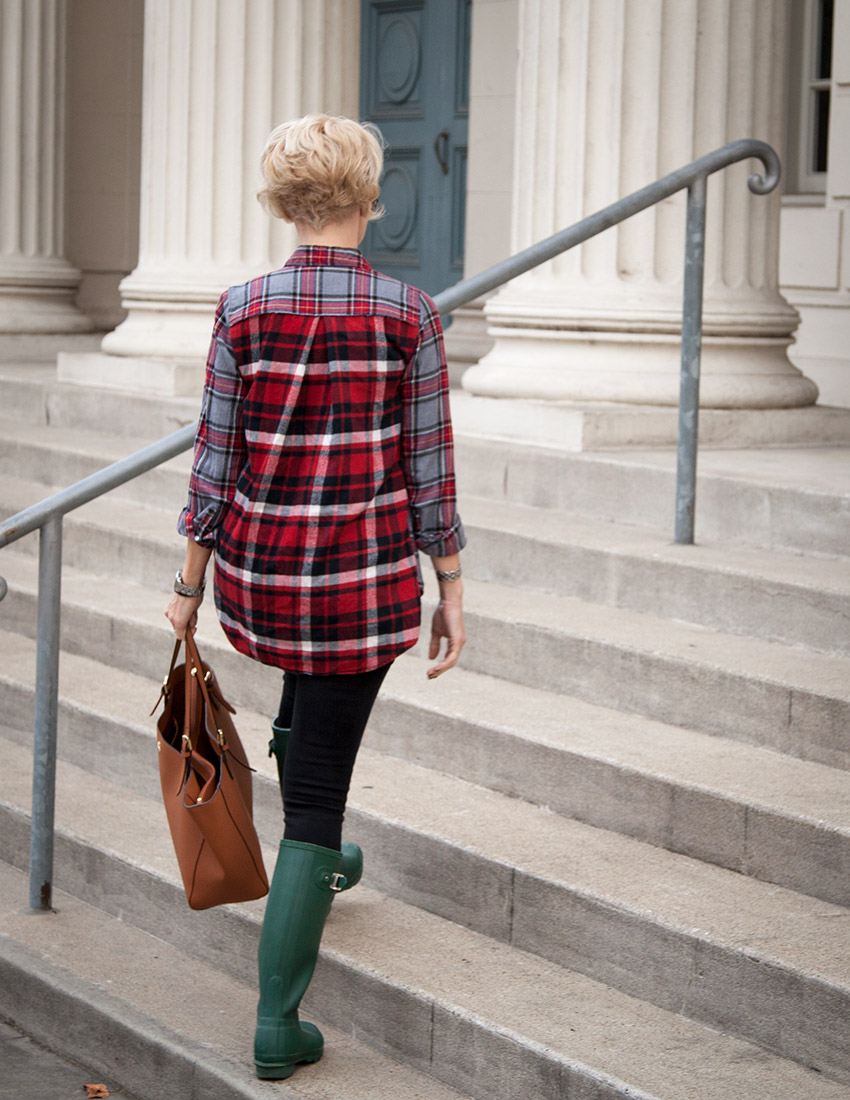 Patched Plaid Shirt DIY