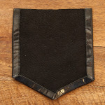 Patched Plaid Shirt DIY leather pocket with tape