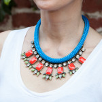 DIY Statement Necklace with Cord by Trinkets in Bloom
