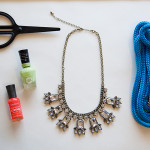 DIY Statement Necklace with Cord by Trinkets in Bloom