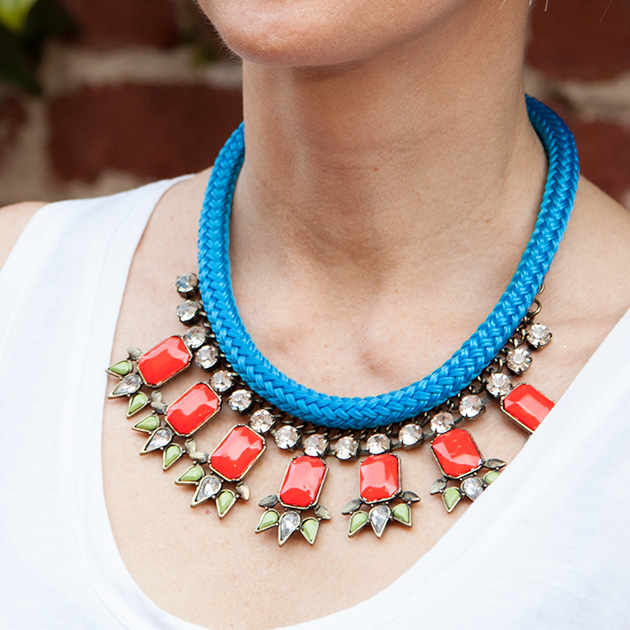 Gold Tone Multicolor Bead Statement Necklace Collar Bib Flower Floral Boho  Brid | eBay