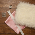 DIY Faux Fur Clutch supplies