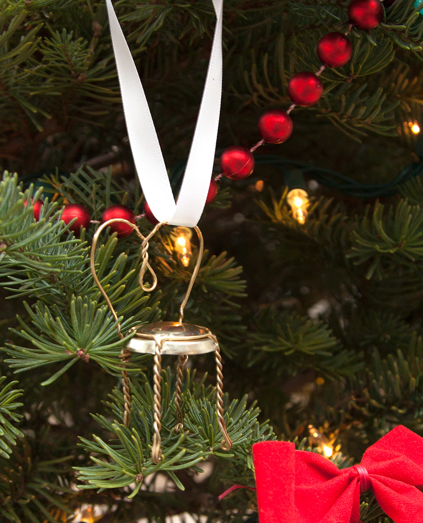 DIY Champagne Ornaments by Trinkets in Bloom