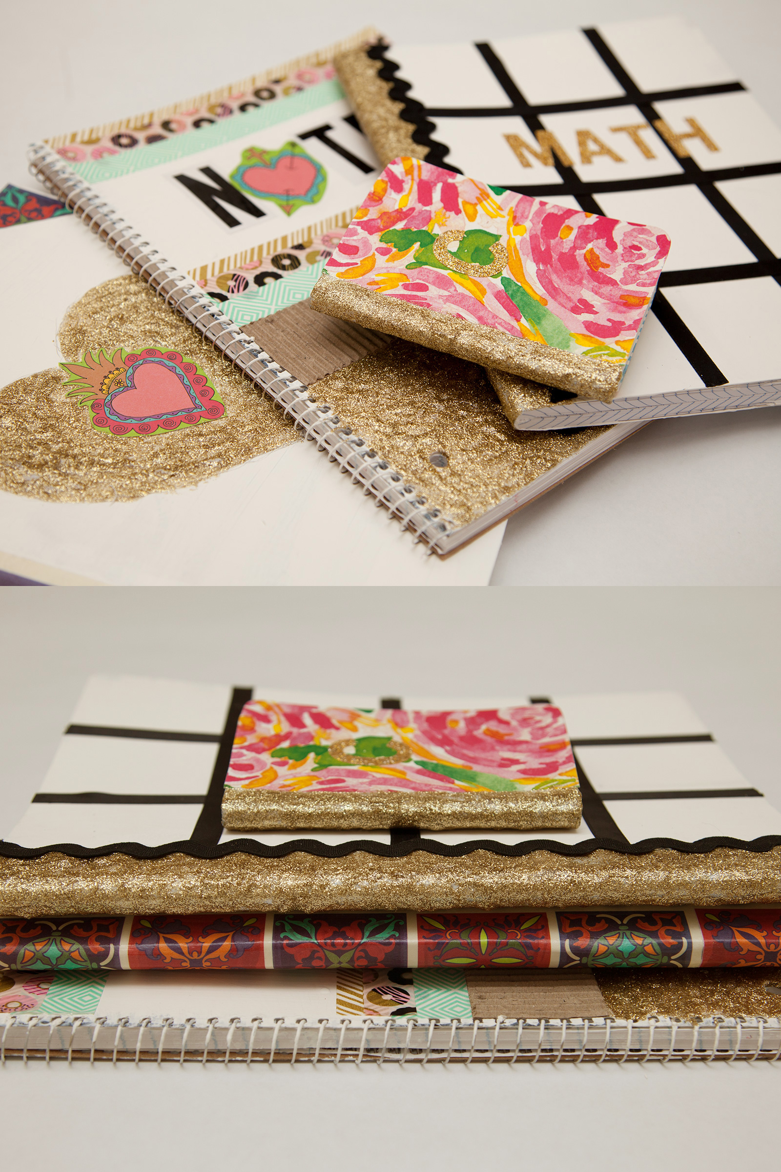 Back to School DIY Notebooks by Trinkets in Bloom Finished Photos
