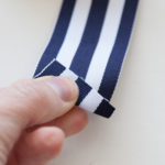 DIY Striped Sandals folding ribbon by Trinkets in Bloom