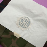 DIY Monogramed Camo Tote painting by Trinkets in Bloom