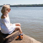 DIY Striped Sandals photo 5 by Trinkets in Bloom