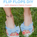 Gingham Flip Flops DIY Graphic